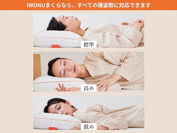 IWONUまくら カバー付き：ホワイト Amazon｜IWONUまくら カバー付き：ホワイト (IW-P002-SET)｜枕