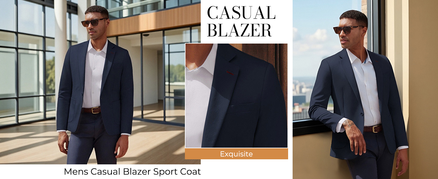 Mens Solid Sport Coat