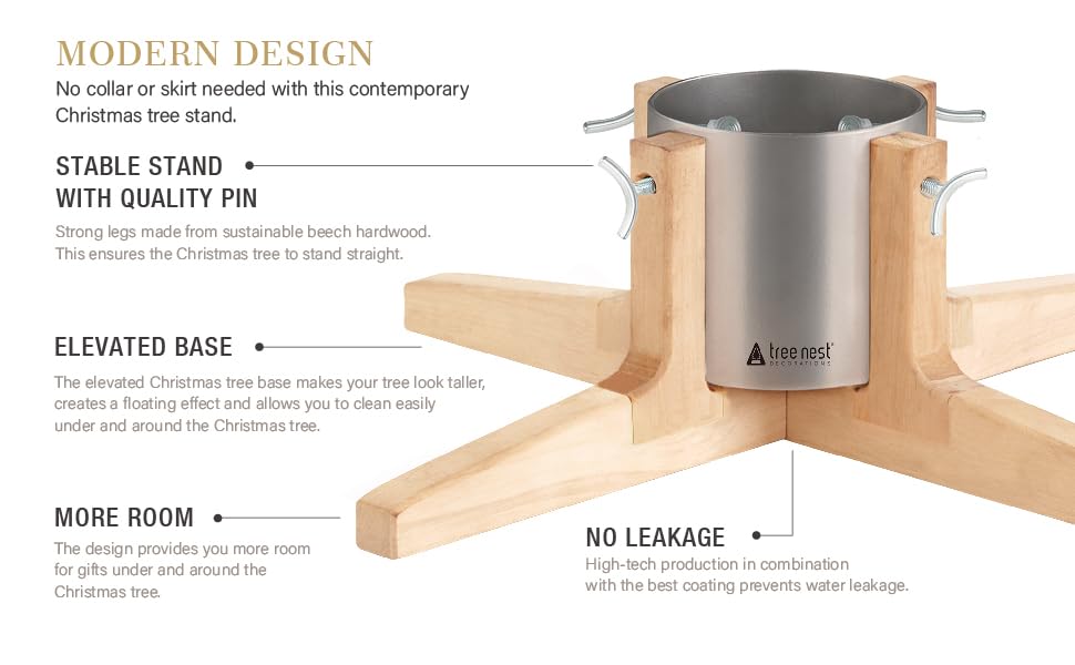 Tree Nest Christmas Tree Stand Base for Real Trees Xmas Tree Stand Real