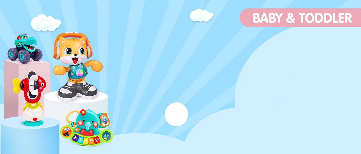 Baby Toy for 1 Years Old Boys Girls Gift Bump & Go Airplane