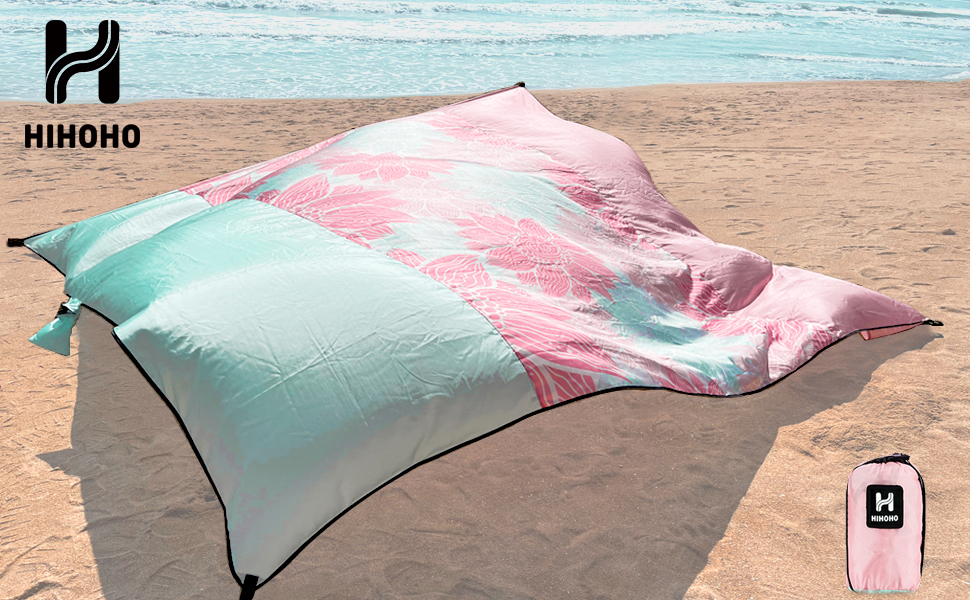 HIHOHO Extra Large Beach Blanket Waterproof Sandproof Beach