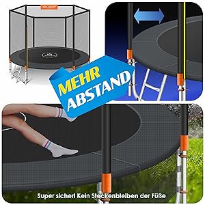KESSER® Belastbaren Trampolin Outdoor Kinder trampelt bis 150 kg | Sicherheitsnetz & Montagezubehör inklusive | Gartentr 4b265fbc Becb 41db 83d6 A015918f85a5. CR0,0,3000,3000 PT0 SX300 V1