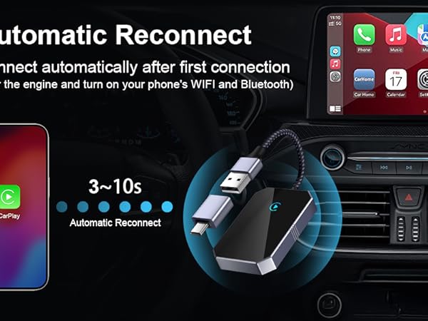 Amazon.com: Wireless Carplay Adapter for iPhone, 2025