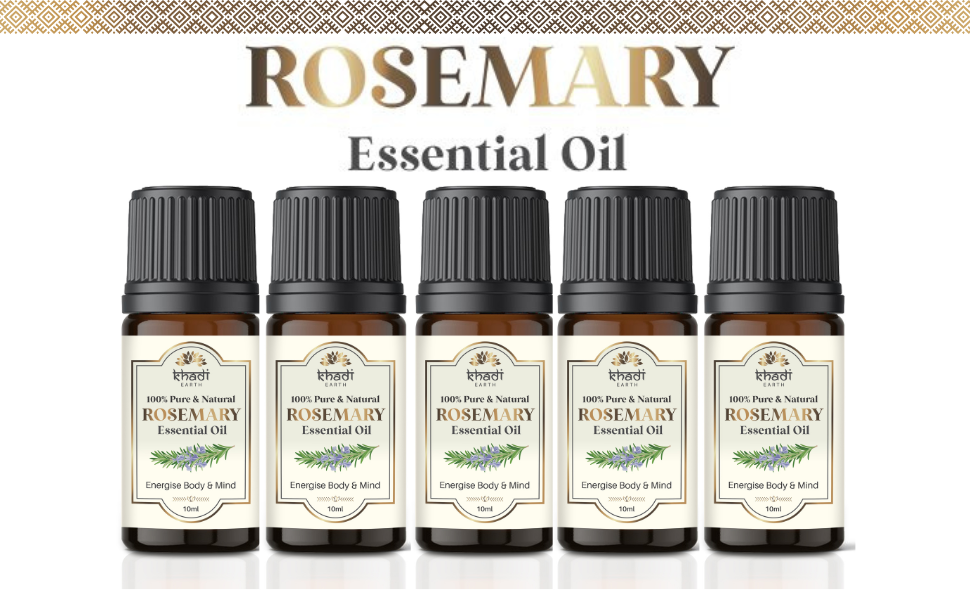 Buy Khadi Earth Rosemary Essential Oil for Hair Growth Essential Oil for Blemishfree & Clear