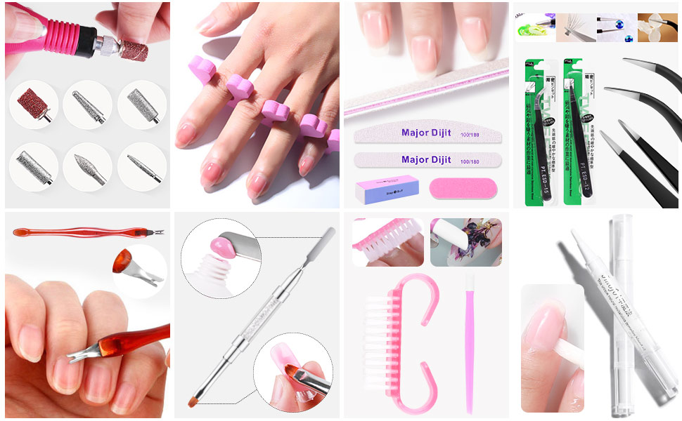 Acrylic Nails Gel Polishing Shape Tools Supplies Set