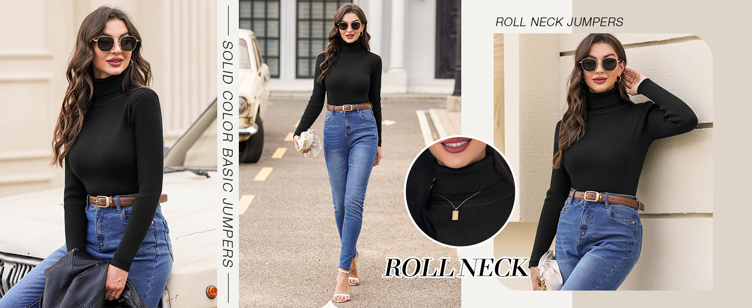 Turtle Neck Jumpers for Women