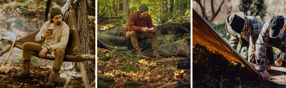 bushcraft tent tarp grund sheet canvas