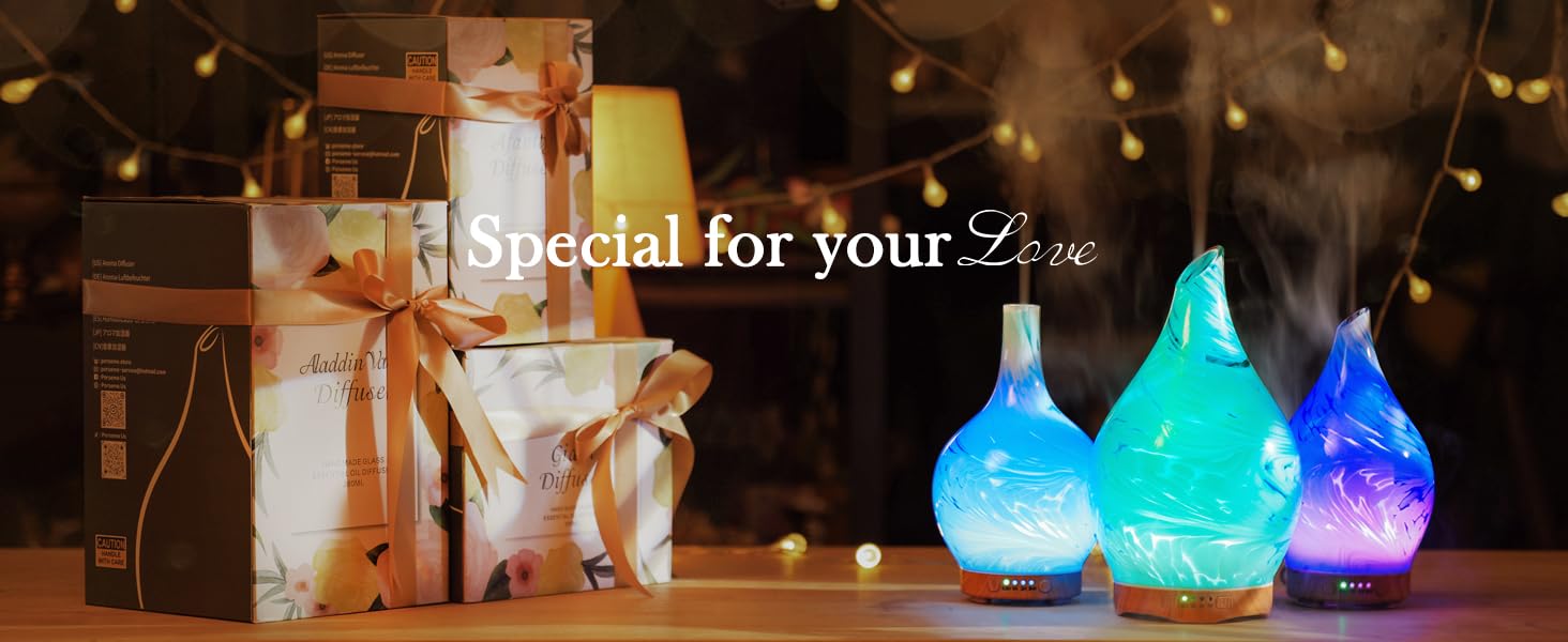Glass Diffuser Aromatherapy Ultrasonic Humidifier-