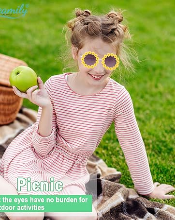 Kids daisy flower Sunglasses for Little Girls Boys kids sunglasses for girl