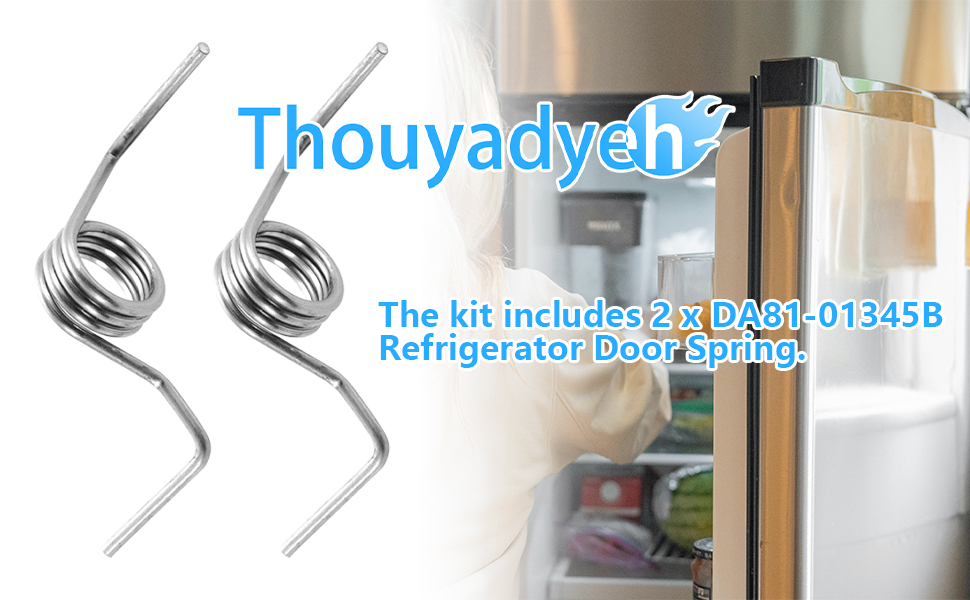 DA81-01345B Spring French For samsung rf4287hars Refrigerator French Door Spring RF267AFWP RF267HERS RF268ABBP RF268ABPN 20 The kit includes