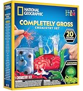 Blue Marble National Geographic Gross Chemistry Set - 20 Gross Science Experiments for Kids, Diss...