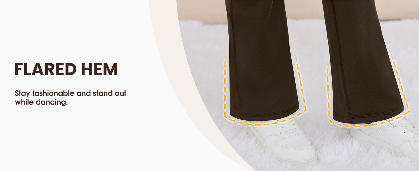 girls flare leggings