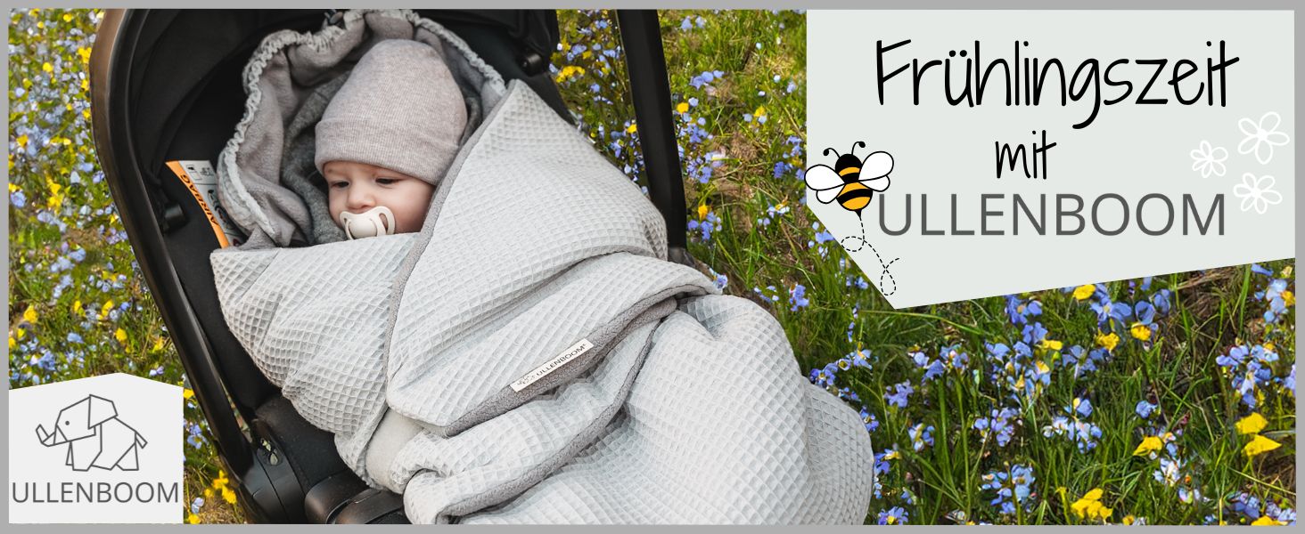 Einschlagdecke beige ullenboom warm frühling maxi cosi patchwork herbst made in europe