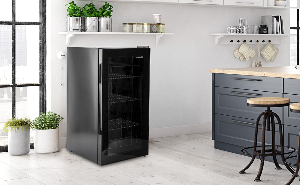 Barcube Kühlschrank Küche Metro Professional schwarz black