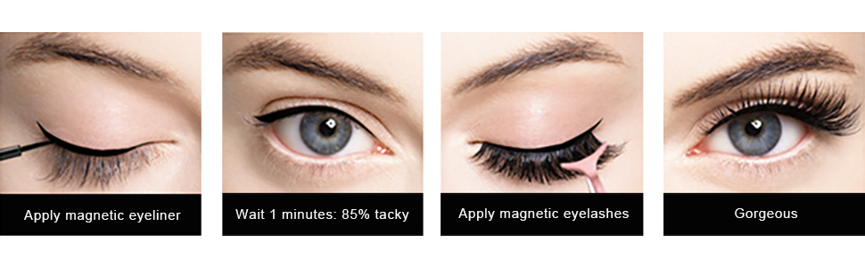 how to apply magnetic eyelashes