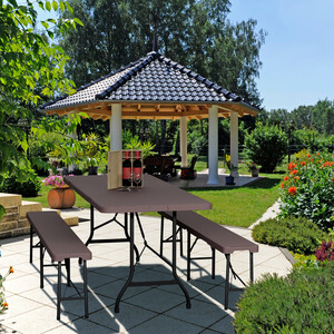 conjunto de jardín madera