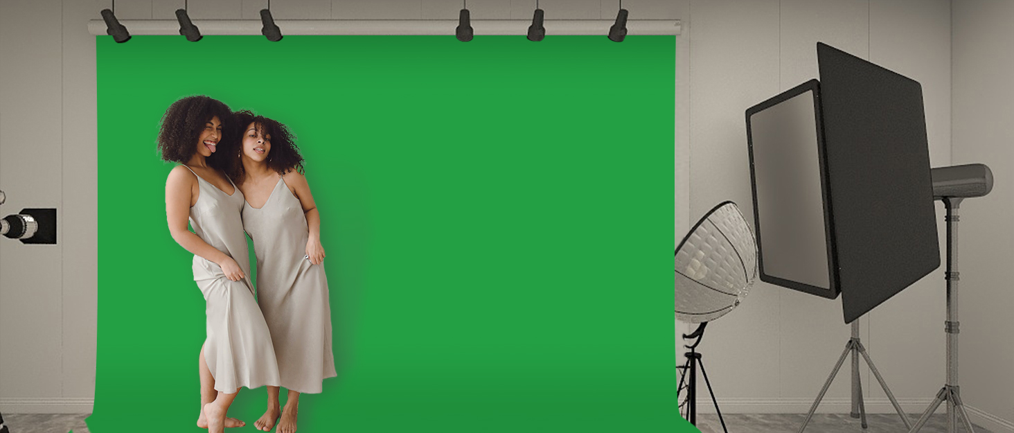 Green Screen Backdrops, Portable Solid Color Photography Backdrops Cloth, 5 x 7 ft