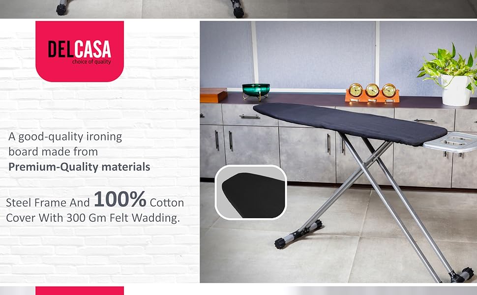 Delcasa Turkey Ironing Board 110x30 CM Ironing Table with Steel Frame