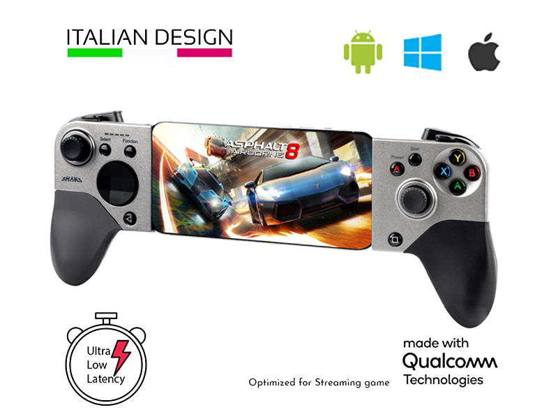 SHAKS S5b XGRIP gamepad controller portatile a latenza ultra bassa per