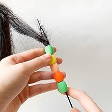 Silicone Hair Beads Set for Girls