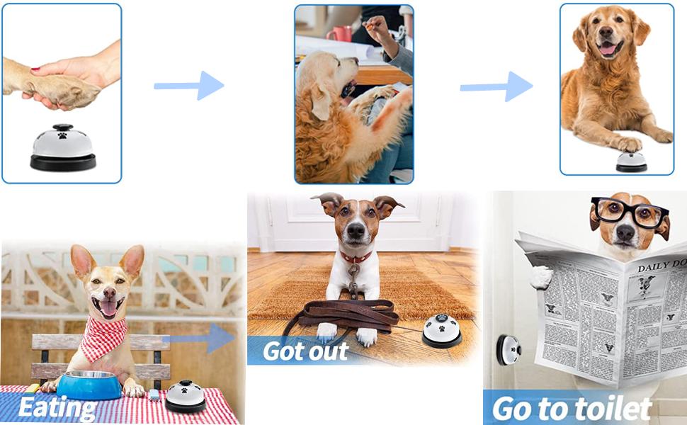 Kelivi Dog Bell for Puppy Potty Training, 4 Pack Dog Bells Toilet