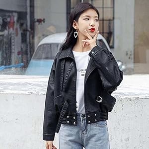 美品 ジュエティ ライダース レザー かっこいい 大人 ファー もこもこ ライダース ジャケット レディース PUレザー 秋冬 ファー付き