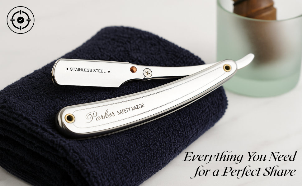 Amazon.com: Parker SR1 Stainless Steel Straight Edge Barber