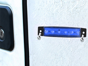 3.8inch 6led side marker light blue