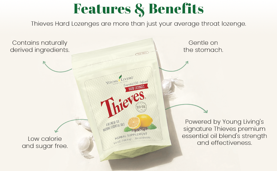 Young Living Thieves Hard Lozenges 