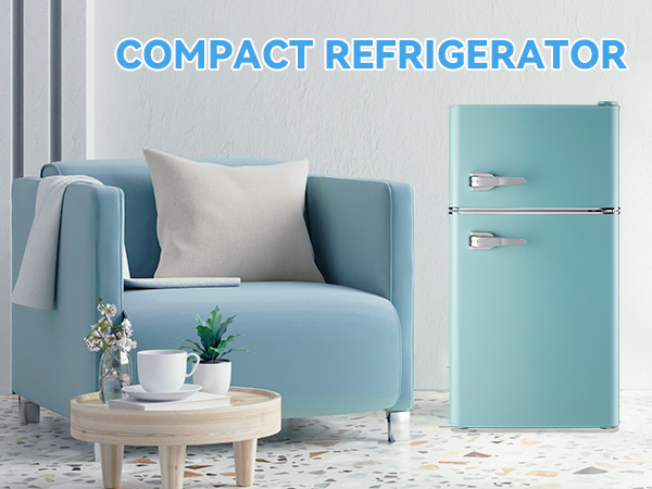 Amazon.com: WANAI 3.5 Cu.ft Retro Mini Fridge with Freezer