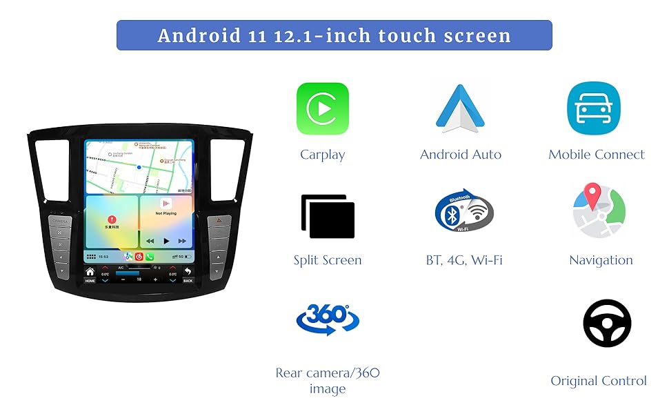 Car Radio Multi-Touch Screen for Infiniti JX QX60 Auto Electronics Multimedia Car DVD Player