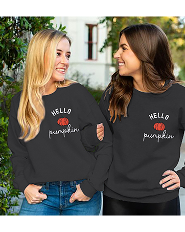 pumpkin sweatshirt for women