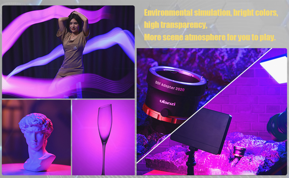 COOCAA 140 RGB Camera Light, Portable LED Camera Light Panel 0360 Full Color, CRI