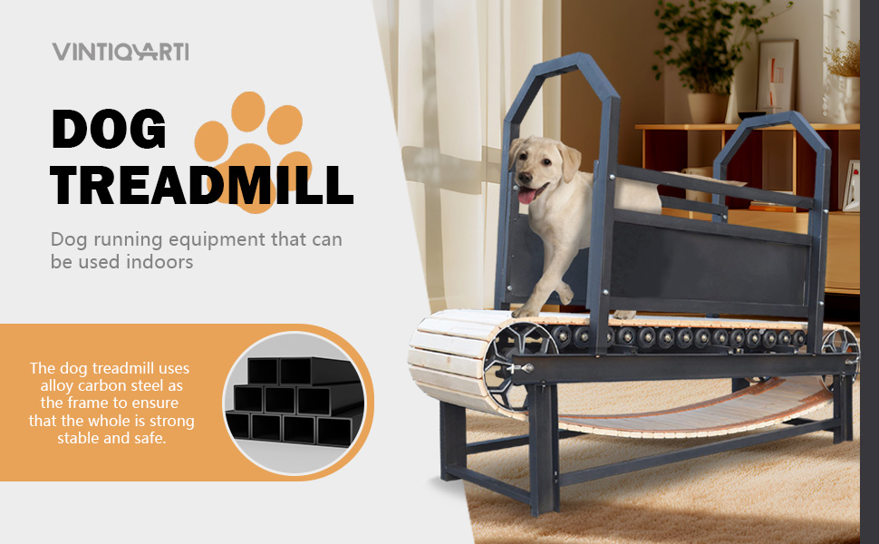 Dog Treadmill for Medium/Large Dogs Sturdy Carbon Steel