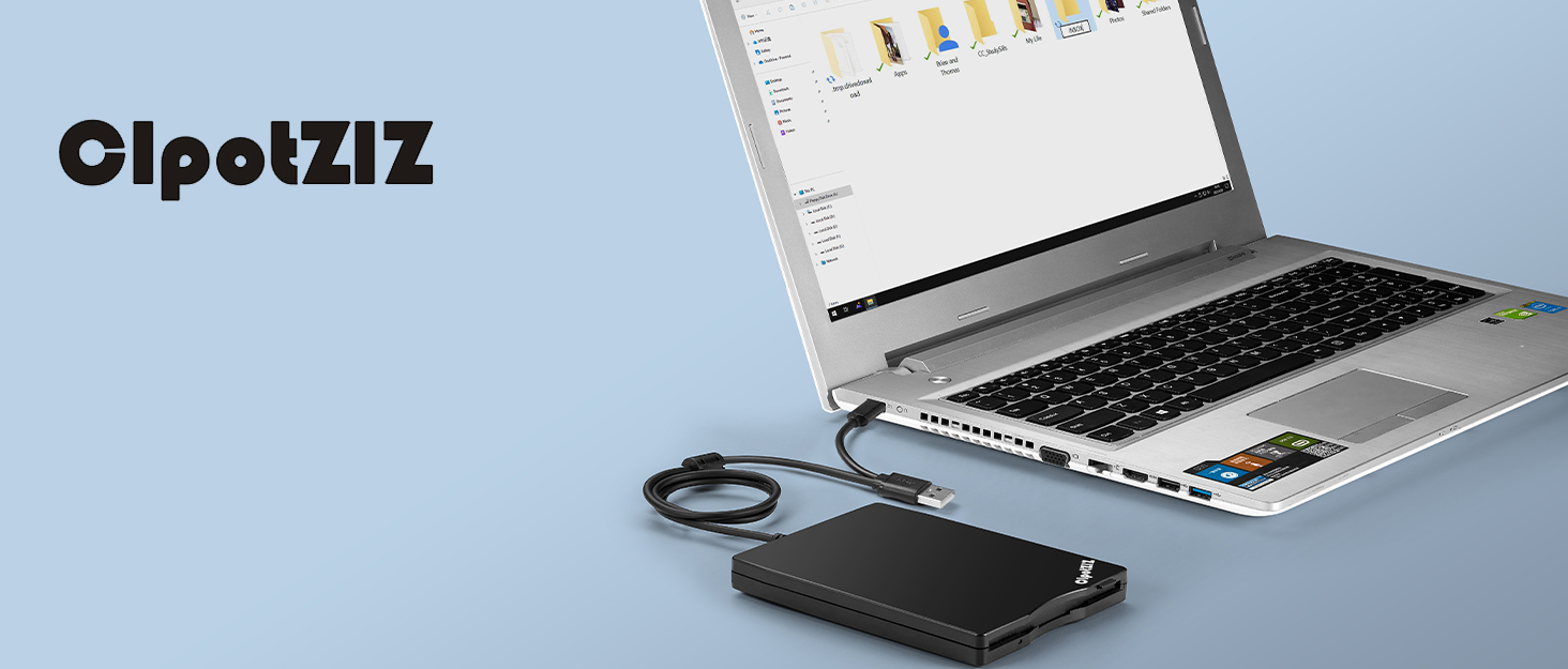 CIpotZIZ Floppy Disk Reader USB C External 3.5 inch 1.44 MB
