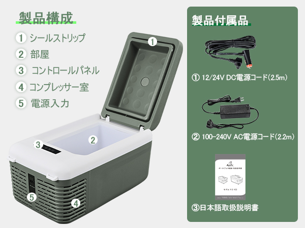 19Lポータブル冷蔵庫　車載対応 楽天市場】ポータブル冷蔵庫【限定クーポンで￥17,790円□2年