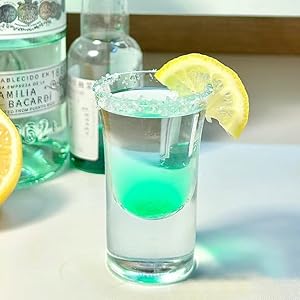 Aiizun Shot Glasses with Liquor Pourers Gift Set, Pack of 2 Shot Glasses with Pour Spouts, Christmas/Birthday Gift for Drink/Spirit/Espresso/Coffee Lover 12 Aiizun Shot Glasses