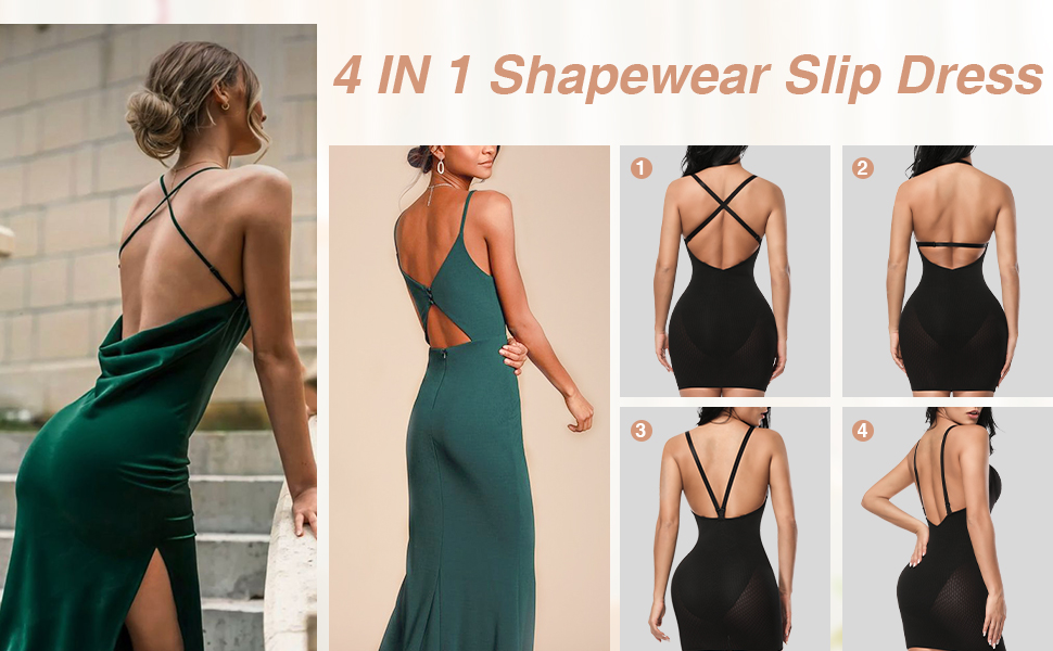 4 In 1 Shapewear Slip Dress