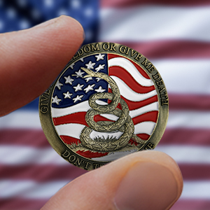 coin gift for memorial independence day
