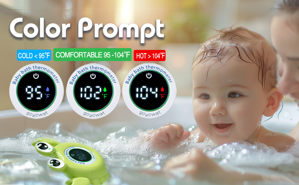 Blue crab bathtub water temperature gauge