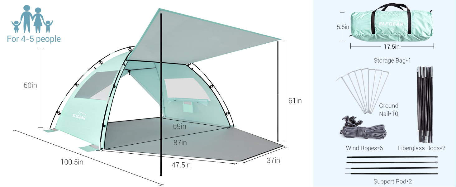 Beach Tent Sun Shelter