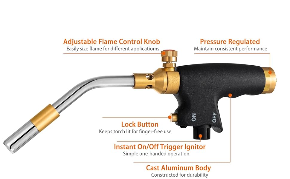 YOUDO Propane Torch High Intensity Trigger Start Propane
