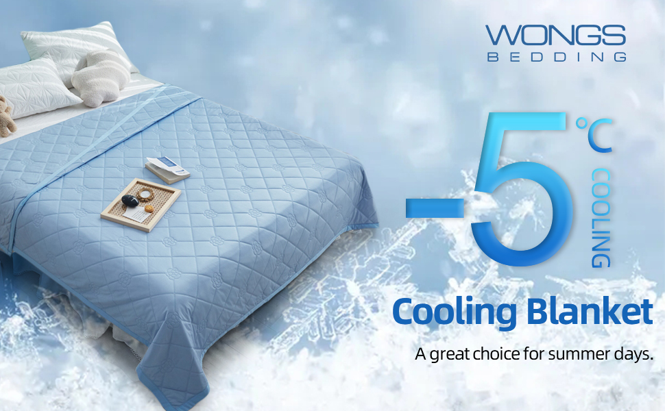 WONGS BEDDING Cooling Blanket Lightweight Polyester Cooling Blanket