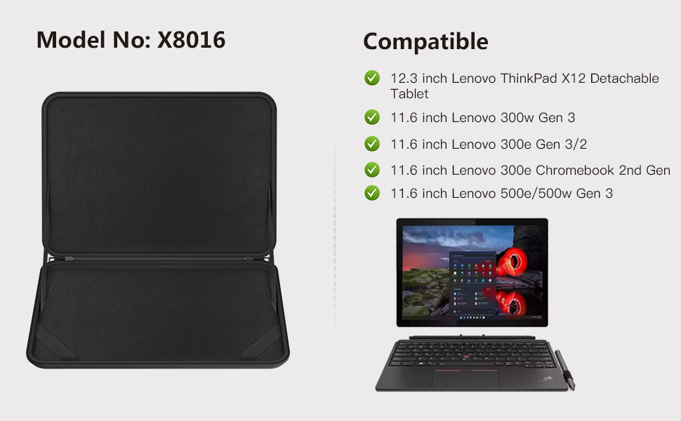 Smatree ハードラップトップケースLenovo 12.3インチX8016用 Amazon.com: Smatree Hard EVA Protective Sleeve Case Only