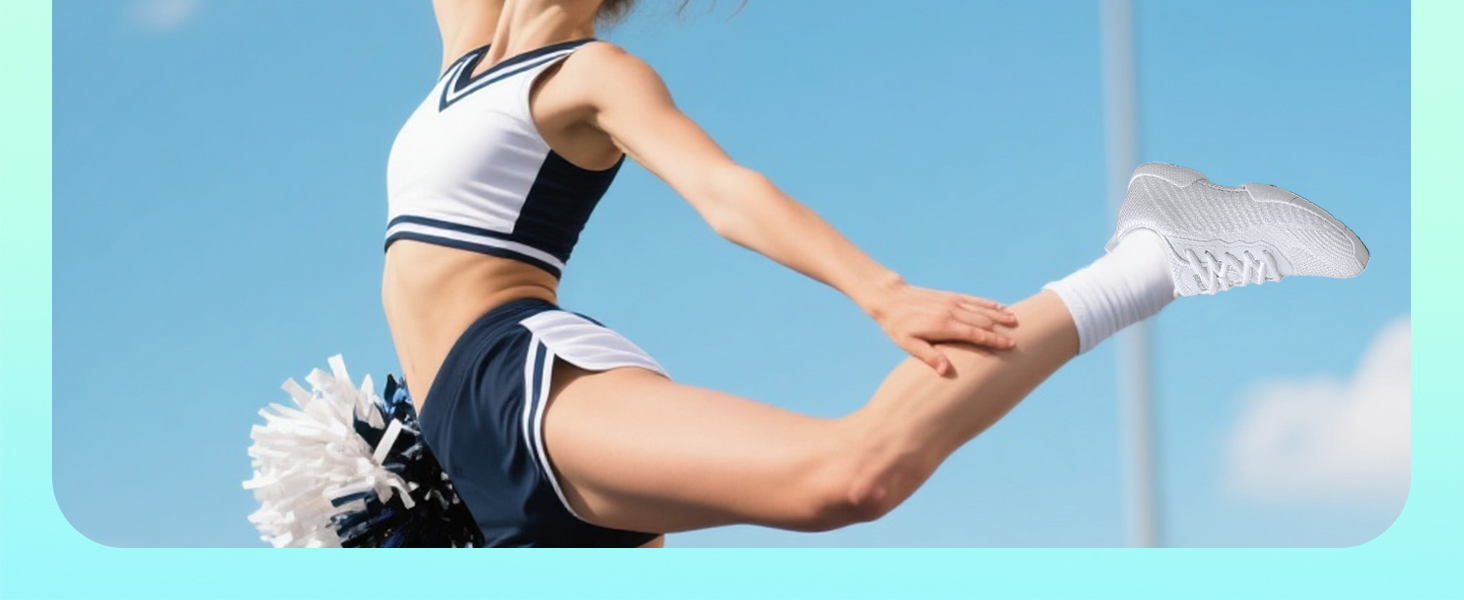 white cheer shoes for girls