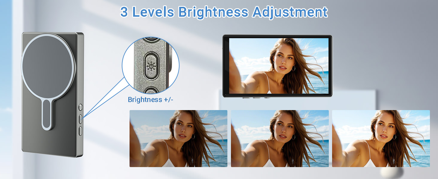 Phone Vlog Selfie Monitor Screen with Remote