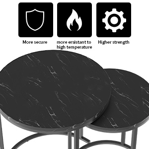 Marble table top side table 