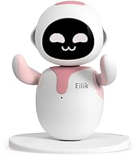 Eilik Cute Robot Pet,Pink
