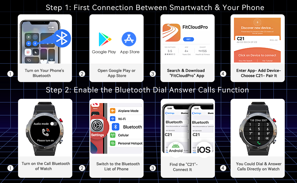 Fitness Tracker Watch Step Counter Activity Tracker