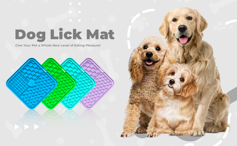 Licky Mats for Dogs Pack of 2 Licky Mats With Spatula Dogs